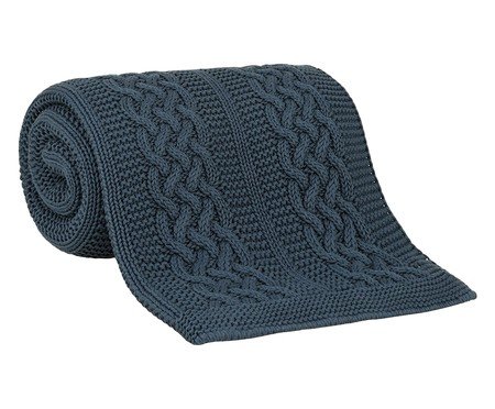 Manta Tricot Castello Luxus Azul | Westwing