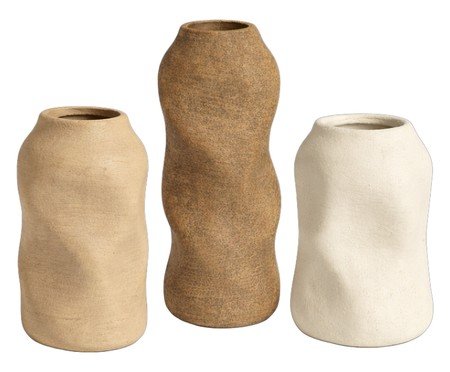 Jogo de Vasos em Cerâmica Guarani | Westwing