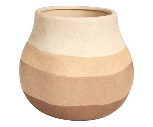 Vaso em Cerâmica Ibirapitanga l, beige | WestwingNow