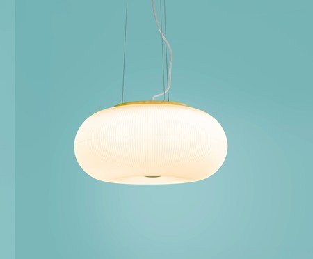 Pendente Roma Branco e Dourado | Westwing