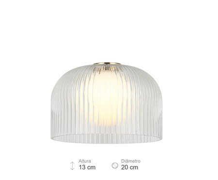 Pendente Ciovasso Transparente e Dourado | Westwing