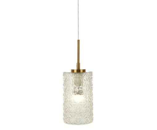 Pendente Biblioteca Dourado e Transparente, gold | WestwingNow
