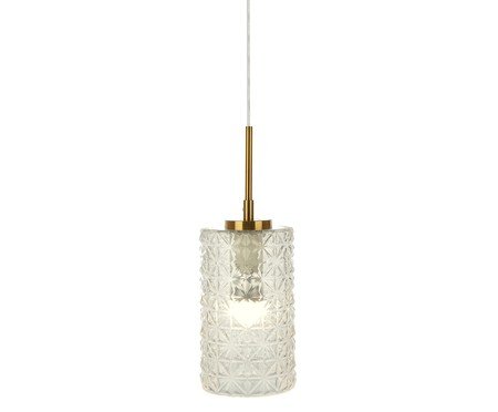 Pendente Biblioteca Dourado e Transparente | Westwing