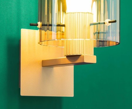 Arandela Orso Champanhe e Dourado | Westwing