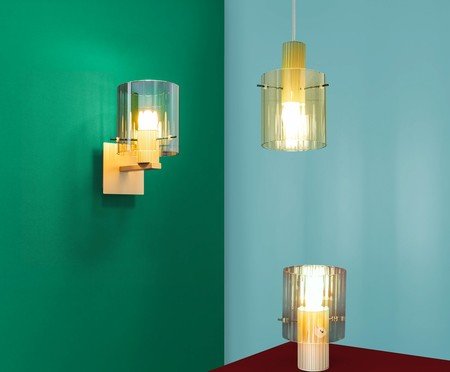 Arandela Orso Champanhe e Dourado | Westwing