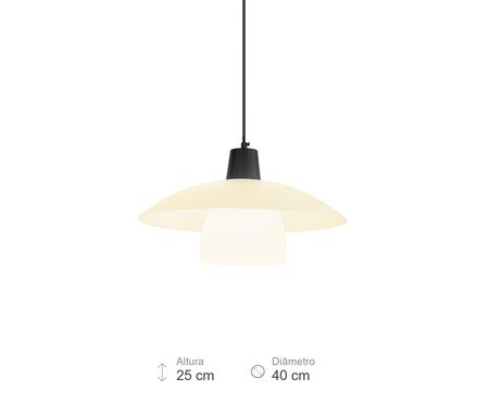 Pendente Fiori Opalino e Preto | Westwing