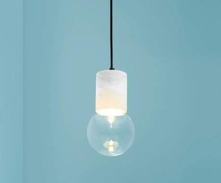Pendente Braidense Branco e Transparente | Westwing