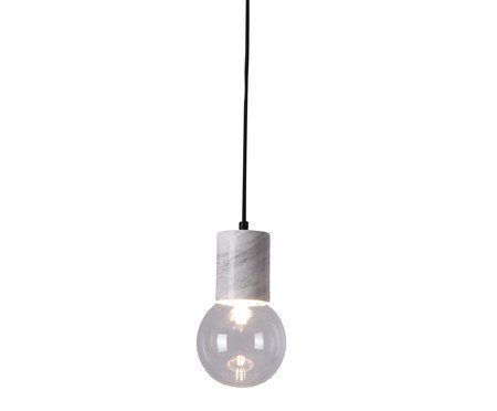 Pendente Braidense Branco e Transparente | Westwing