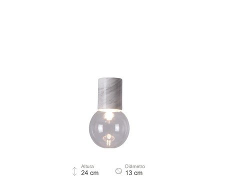 Pendente Braidense Branco e Transparente | Westwing