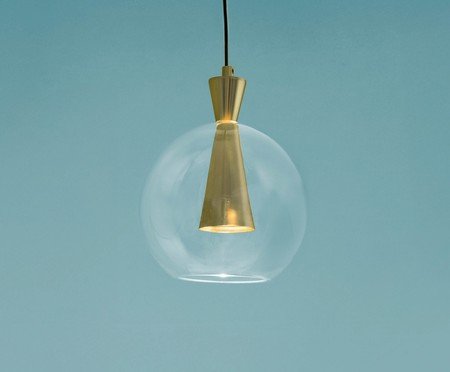 Pendente Greppi Transparente e Dourado | Westwing