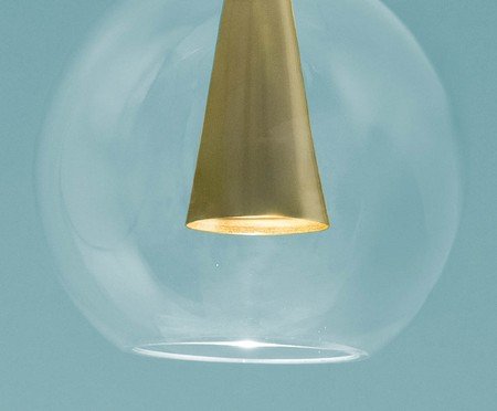 Pendente Greppi Transparente e Dourado | Westwing