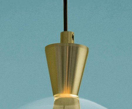 Pendente Greppi Transparente e Dourado | Westwing
