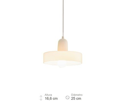 Pendente Ginori Opalino e Off white | Westwing