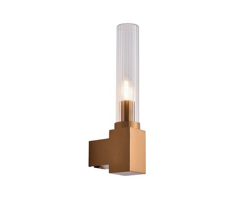Arandela Agostino Dourado e Transparente, gold | WestwingNow