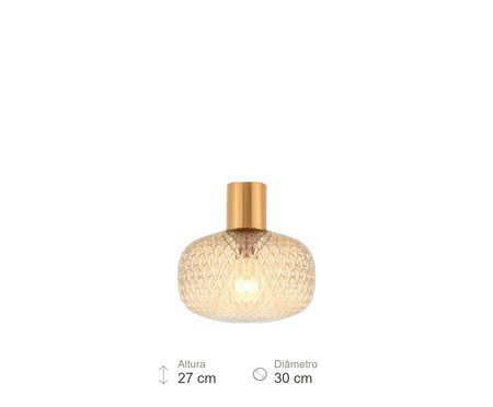 Pendente Citterio Champanhe e Dourado | Westwing