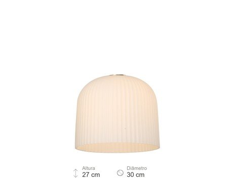 Pendente Orto Branco e Latão | Westwing