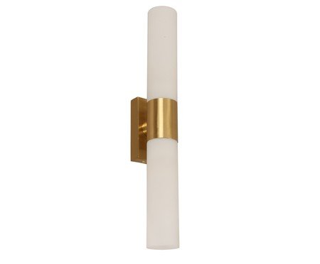 Arandela Colonne Branco e Dourado | Westwing