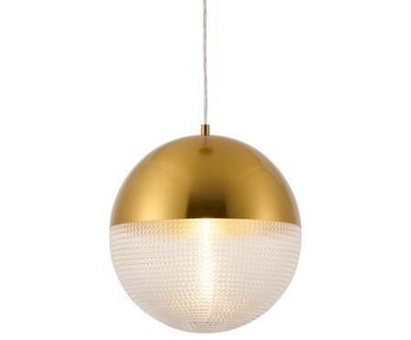 Pendente Madonnina Transparente e Latão | Westwing