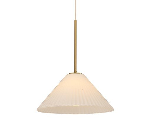 Pendente Gabba Branco e Latão, white | WestwingNow