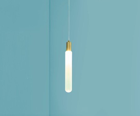 Pendente Marco Transparente e Dourado | Westwing