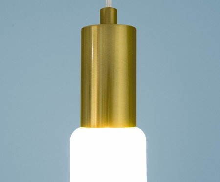 Pendente Marco Transparente e Dourado | Westwing