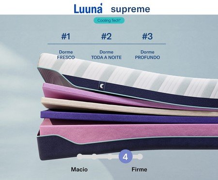 Colchão Luuna Supreme Cooling Macio Solteiro | Westwing