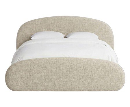 Cama Céu Linho Bege Casal | Westwing