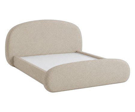 Cama Céu Linho Bege Casal | Westwing