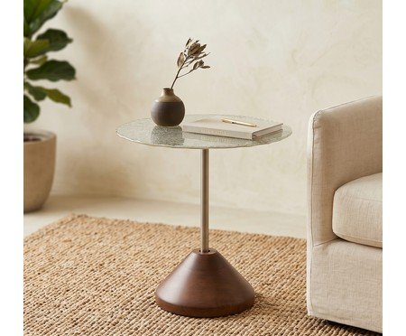 Mesa lateral Ypê Castanho | Westwing