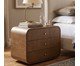 Mesa de cabeceira Dulce Curve Castanho, brown | WestwingNow