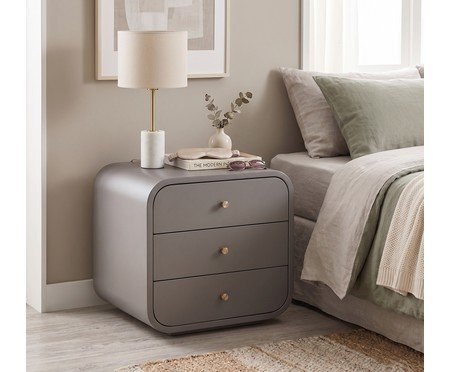 Mesa de cabeceira Dulce Luna Loft Cinza | Westwing
