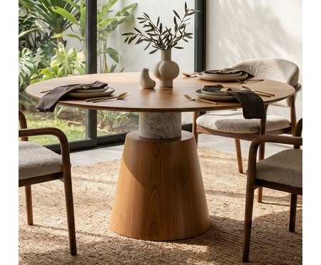 Mesa de Jantar Paraguaçu Mel | Westwing