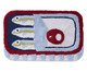 Tapete de Banheiro Sardinhas Azul, blue | WestwingNow