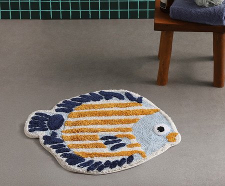 Tapete de Banheiro Fish Azul | Westwing
