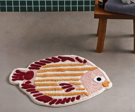 Tapete de Banheiro Fish Rosa | Westwing