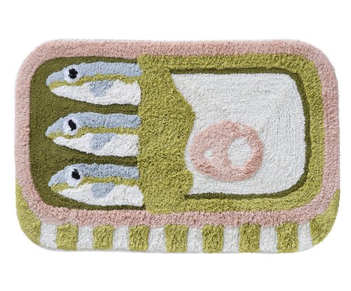 Tapete de Banheiro Sardinhas Rosa, pink | WestwingNow