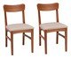 Jogo de Cadeiras Olmo Sergipe Garapa, wood pattern | WestwingNow