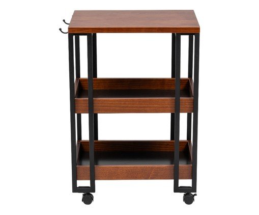 Carrinho Industrial Ônix, wood pattern | WestwingNow