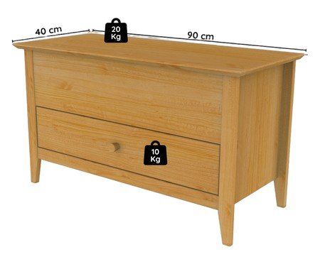 Baú Nest Natural Pine | Westwing
