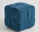 Pufe Cubo em Bouclé azul, blue | WestwingNow