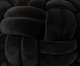 Pufe em veludo Máxi Tricot Preto, black | WestwingNow