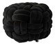 Pufe em veludo Máxi Tricot Preto, black | WestwingNow