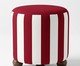 Pufe listrado Navi vermelho e branco, red | WestwingNow