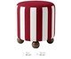 Pufe listrado Navi vermelho e branco, red | WestwingNow