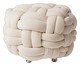 Pufe em veludo Máxi Tricot Offwhite, Off White | WestwingNow