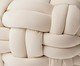 Pufe em veludo Máxi Tricot Offwhite, Off White | WestwingNow