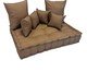 Futon Turco com Almofadas caqui, Natural | WestwingNow