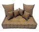 Futon Turco com Almofadas caqui, Natural | WestwingNow