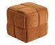 Pufe Cubo em Bouclé Terracota, Terracotta | WestwingNow