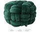 Pufe em veludo Máxi Tricot Verde, green | WestwingNow